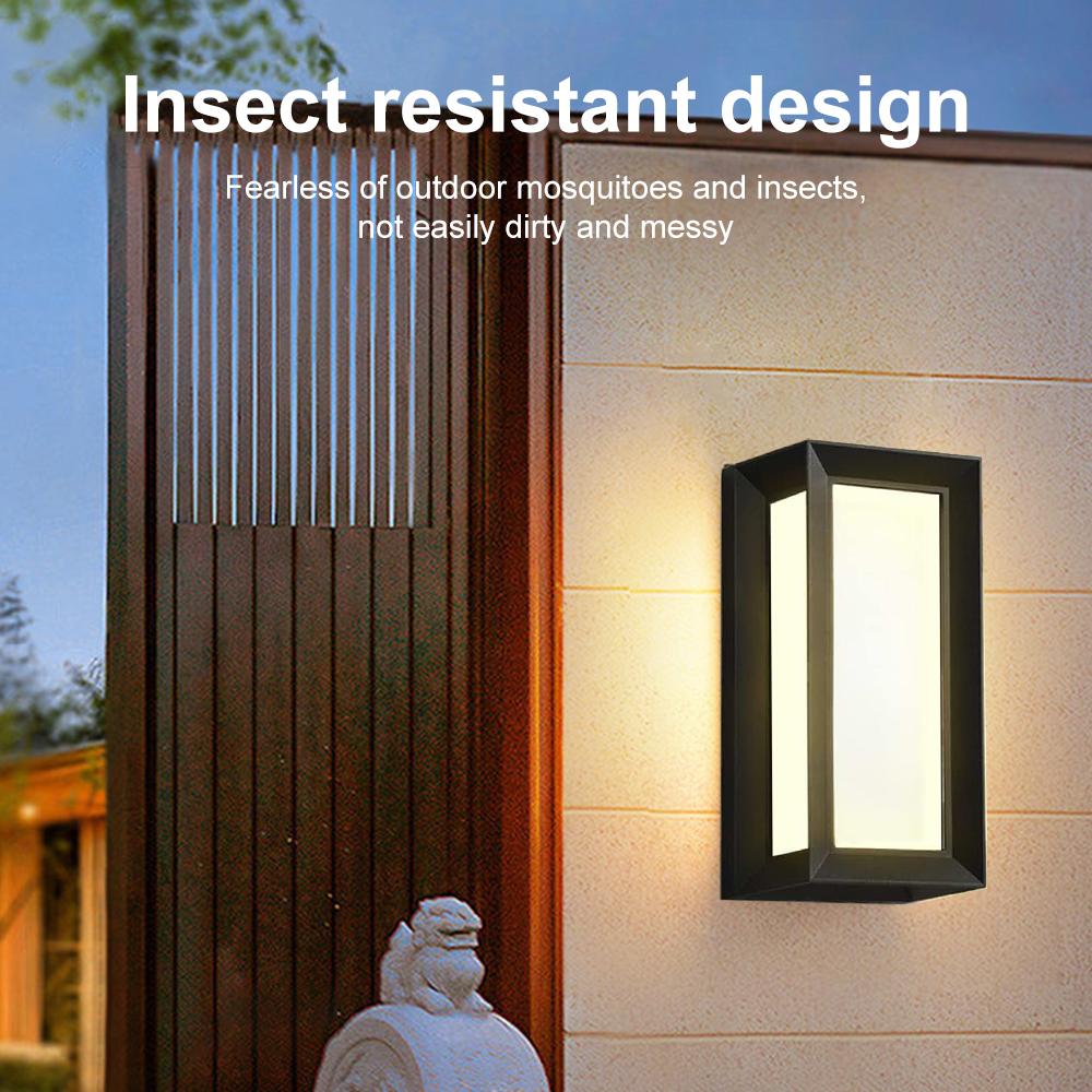 Outdoor Wall Lamp Waterproof Garden Decoration Exterior Wall Light Human Body Motion Sensing Porch Light Courtyard Balcony Aisle