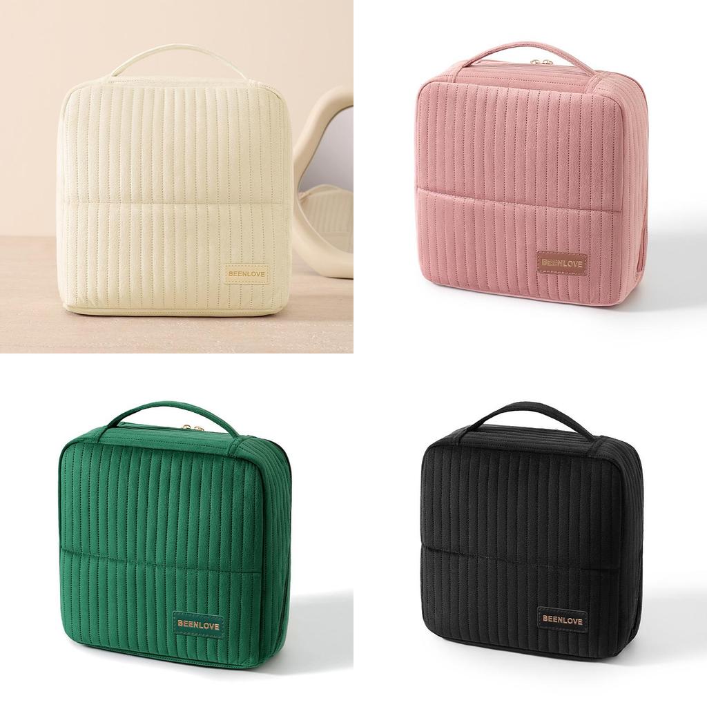 Organizzatore per Trucco Minimalista Moderno con Tessuto Peluche per Viaggio e Uso Domestico