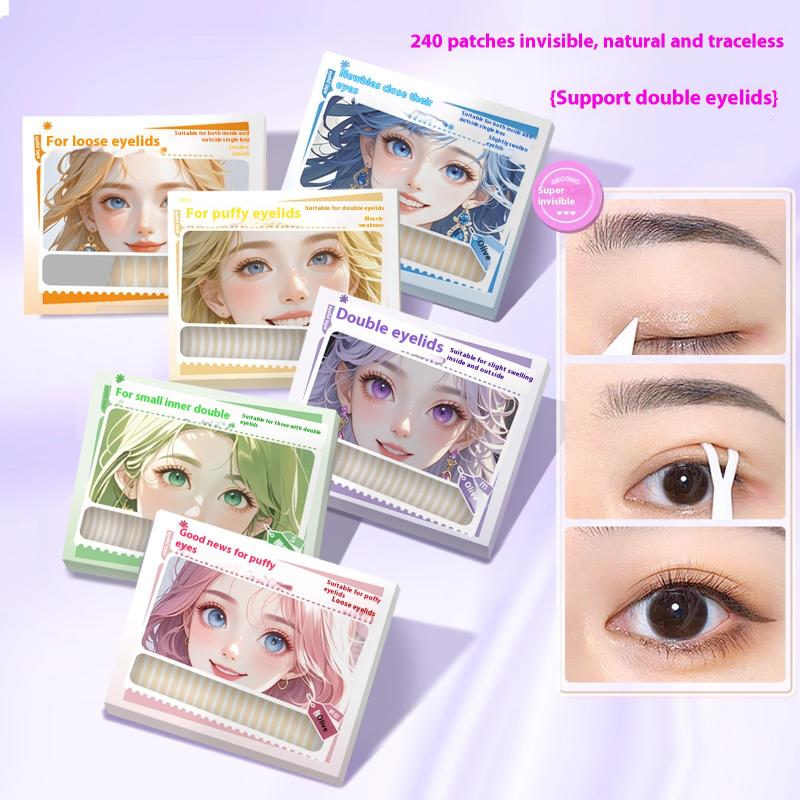 180/216/240Pcs Invisible Eyelid Sticker Lace Eye Lift Strips Double Eyelid Tape Adhesive Stickers Eye Tape Tools Lash Tape