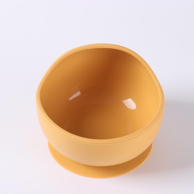 Non-Toxic Children Silicone Suction Cup Bowl Feeding Tableware Infant Non-Slip Training Learning To Eat Bowl Baby Complementary Bowl