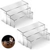 3/6/9Pcs Clear Acrylic Display Stand Cosmetic Bag Jewelry Showcase Cup Holder for Home Shop statue Model Pottery Display Riser