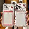 Hello Kitty Insert Card Phone Case for iPhone 13/14/15 Pro Max/16 Pro/17