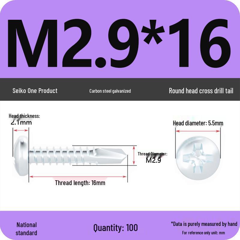 National Standard Hardened Galvanized Phillips Self-Drilling Self-Tapping Screws for Sheet Metal