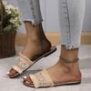 Fashion Women Summer Flat Slippers Outdoor Tassel Beach Sandals Bohemian Ethnic Handmade Espadrilles Platform Slippers Ladies Flip Flops
