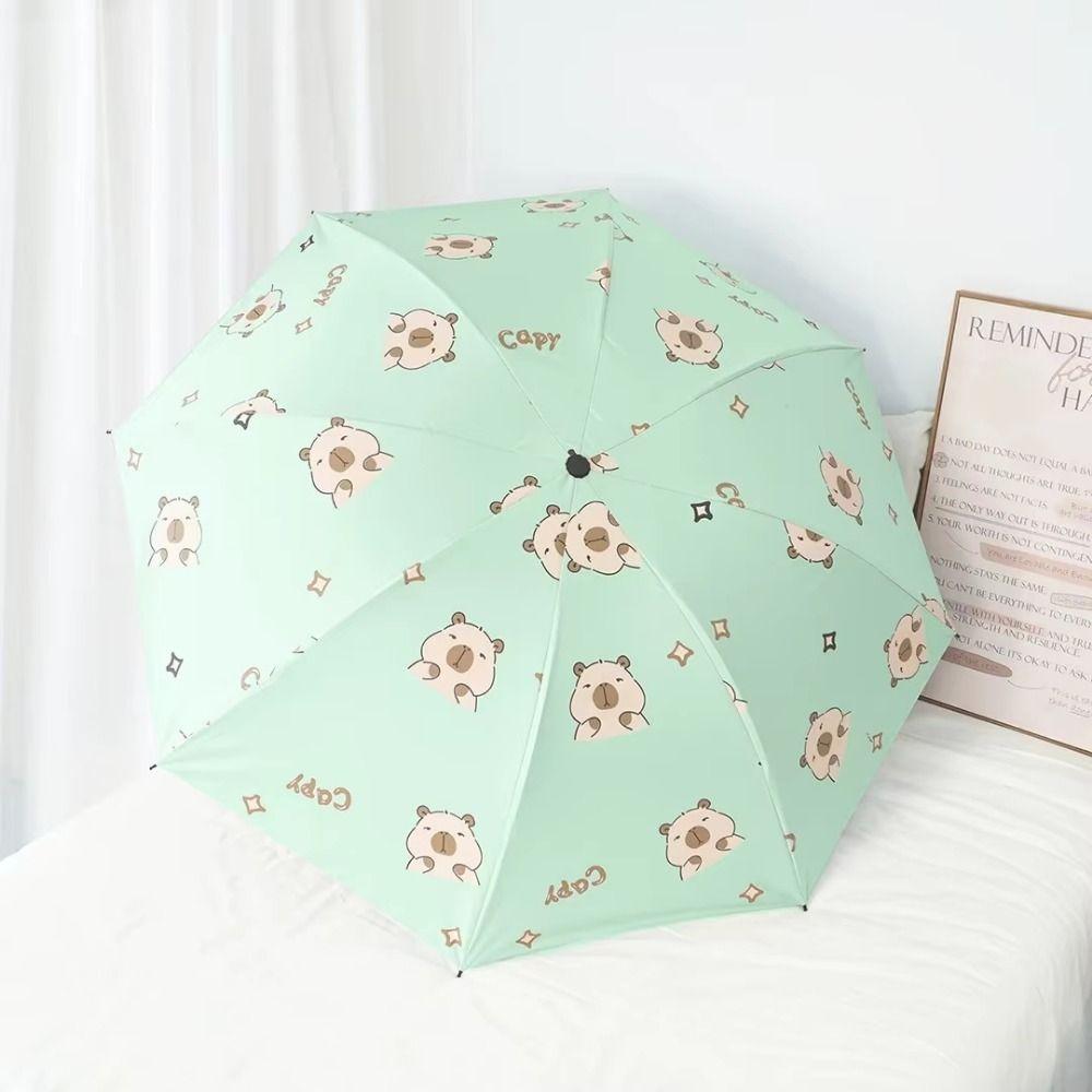 

Автоматический зонт с защитой от УФ-лучей Легкий автоматический солнцезащитный зонт для путешествий Manual Green