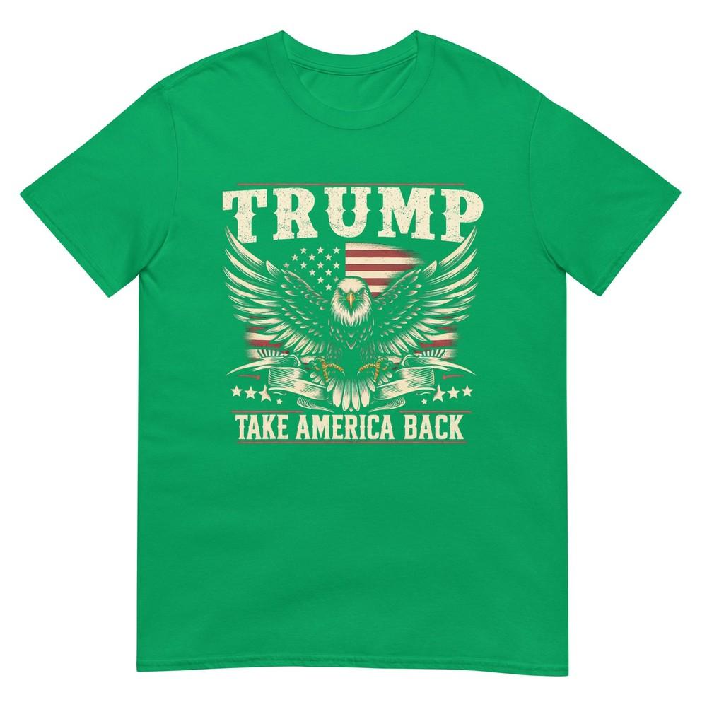 Trump 2024 Usa Flag Take America Back Eagle American Flag Tshirt