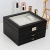 Window jewelry box Premium European princess large-capacity jewelry storage box Multi-layer jewelry box