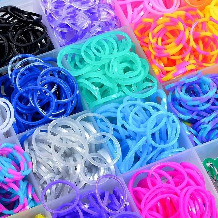 Duży Xxl Zestaw Do Robienia Bransoletek Lumi Bands 4400 Części