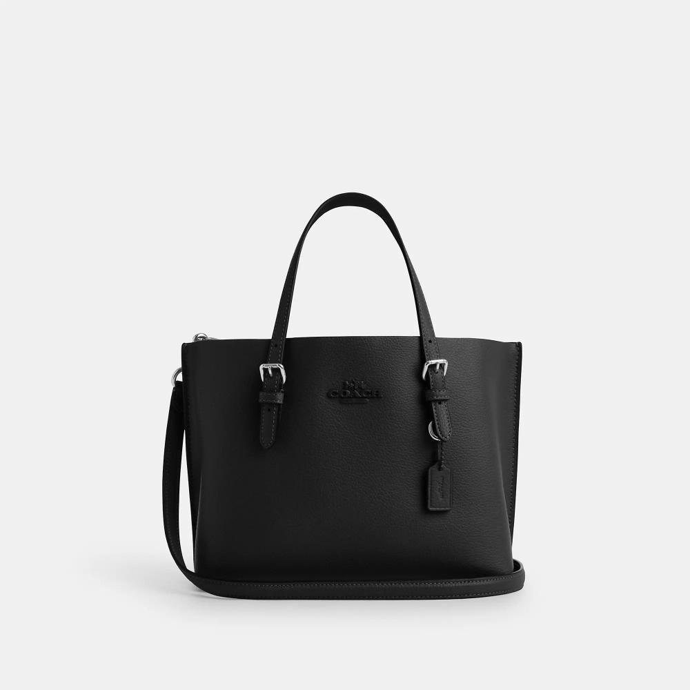 

Coach Mollie Tote Bag 25 Silver Black One Size