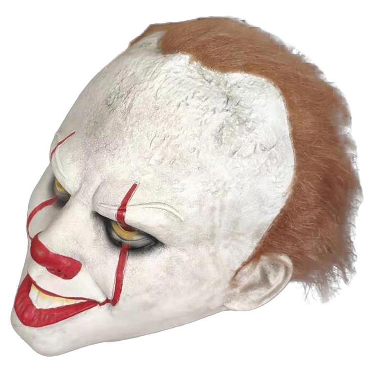 Movie Terror It Clown Latex Headset Mask Event Props For Christmas Halloween And
