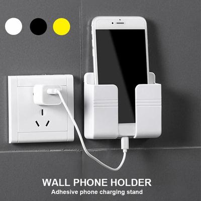 1ks Nástenný organizér Úložný box Držiak na diaľkové ovládanie Držiak na mobilný telefón do zásuvky Nástenný držiak Nabíjací Multifunkčný držiak Stojan