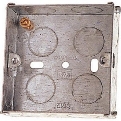 1-fach Metall-Unterputzdose