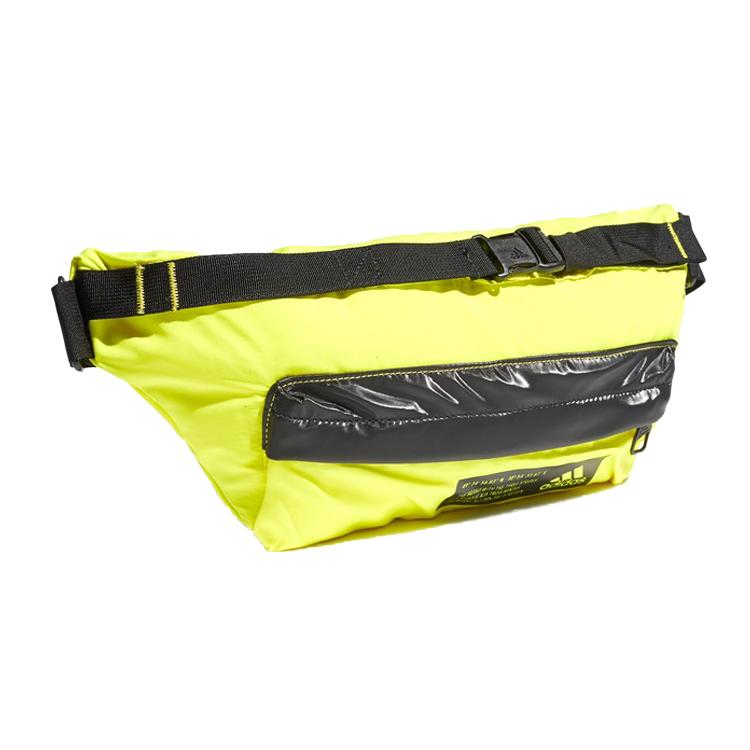 New Adidas Polyester Crossbody Bags Fanny Pack Regular Women's Neon Yellow GM4550