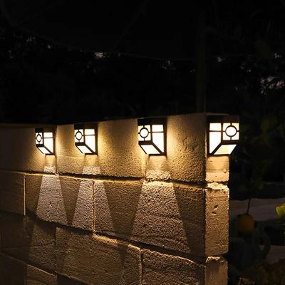 IP65 Outdoor Solar Garden Decoration Light Waterproof Solar Wall Lamp Deck Light Fence Light Stair Lights With Bright Warm Light