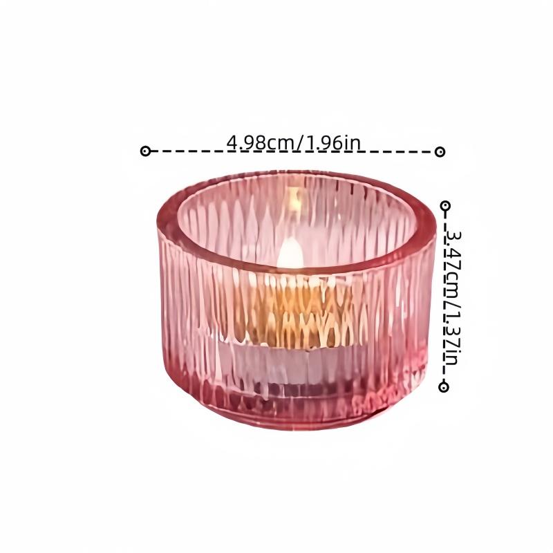 10 Pieces Set of Pink Ing Candle Holders Used for Wedding Decoration with Fine Patterns Bridal Showers and Party Decorations