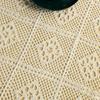 Hollowed Out Lace Tablecloth Tassel Pastoral Tablecloth Beige Dust Cover Cloth Rectangular Round Table Cloth