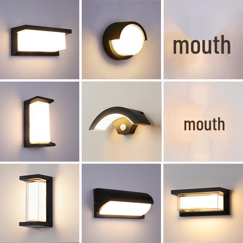 LED Waterproof Wall Light with Motion Sensor for Outdoor Garden or Balcony