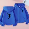 Fashionable Cartoon Printed Sports Zipper Jackets for Boys Girls Suitable for Children Aged3 To13 for Casual Anime Autumn Winter