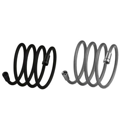 Nylon Duschschlauch Flexibler Anschluss Einfache Installation Duschschlauch 5 Fuß lang für Handbrause & Toiletten-Bidet-Sprayer