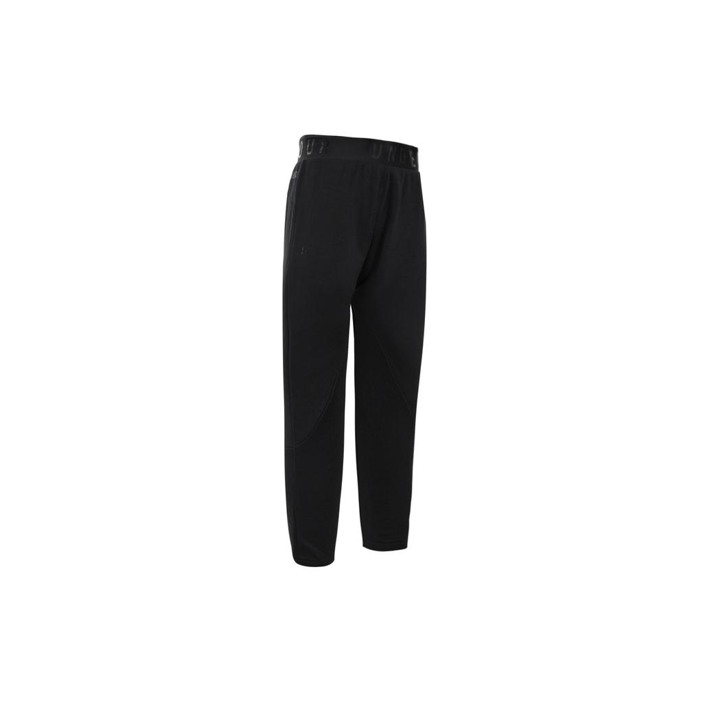 Under Armour Solid Color Comfortable Elastic Waist Casual Pants Women bottoms Black 1345600-001