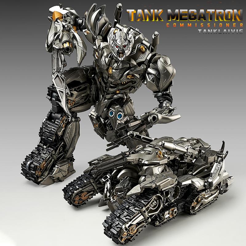 Non-Toxic 28Cm Transformer Robot Movie Large Size Tank Megatron Action Figure Model Toys Boxed Collecting Enthusiast Toys