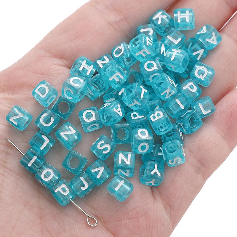 DIY Kids' Educational Alphabet & Number Beads - Acrylic Jewelry Making Kit