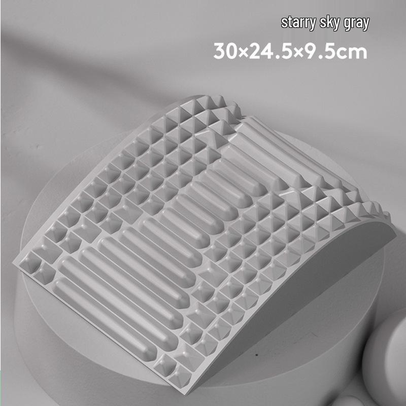 Подголовник и поясничный расслабитель из ЭВА Утолщенная массажная подушка для упражнений позвоночника йоги и поддержки поясницы для взрослых серый 1490₽