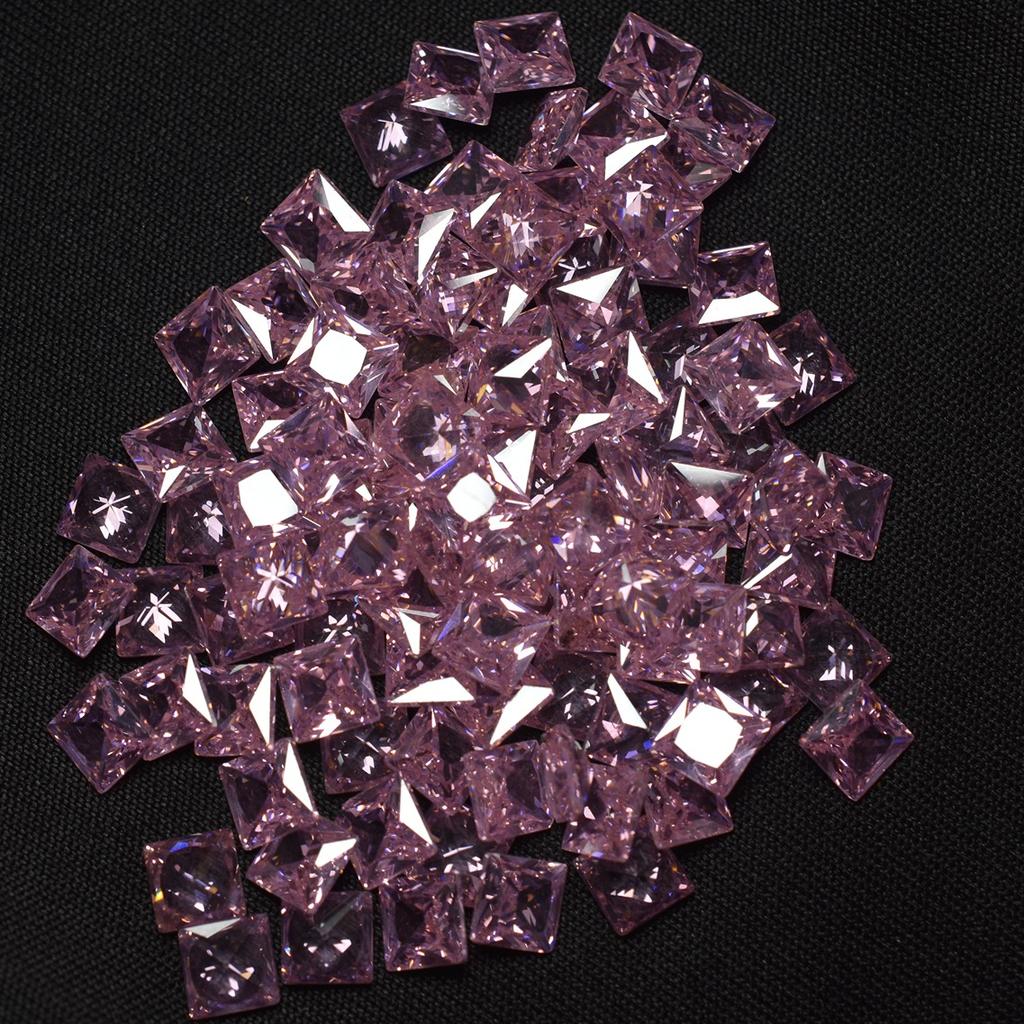 51 Pcs Lot Natural Pink Sapphire Square Cut 5x5mm Certified Loose Gemstones