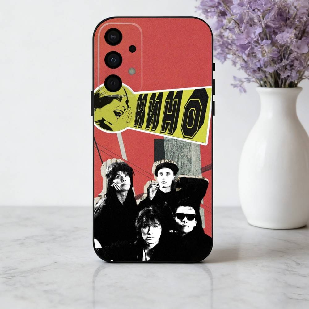 R-Russia Rock B-Band Viktor Tsoi K-Kino Phone Case For Samsung Galaxy A73,A72,A71,A70,A53,A52,A51,Soft Silicone Black Cover