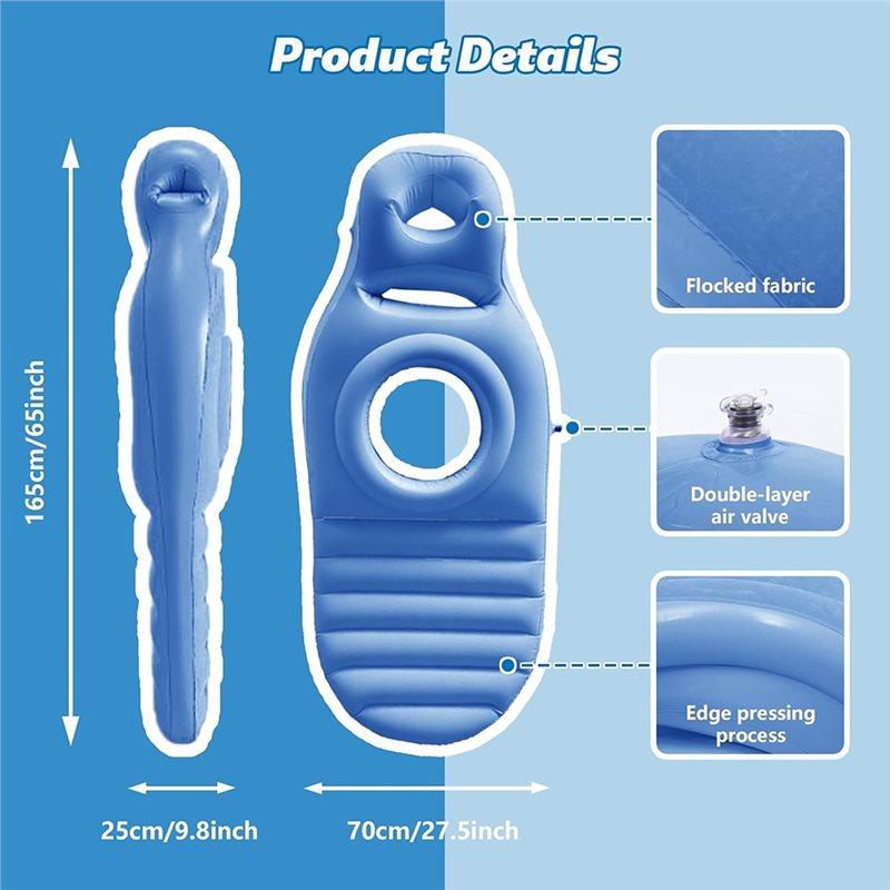 Good-Sleeping Maternity Bed With Hole Inflatable Pregnancy Mattress Stomach Back Pain Relief Includes Electric Pump US Plug