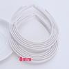 10pcs/lot 8mm /10mm Wide Teeth Hairbands  Girls Plastic Headbands Lady Jewelry Findings Diy Tools White Black  Hair Accessory