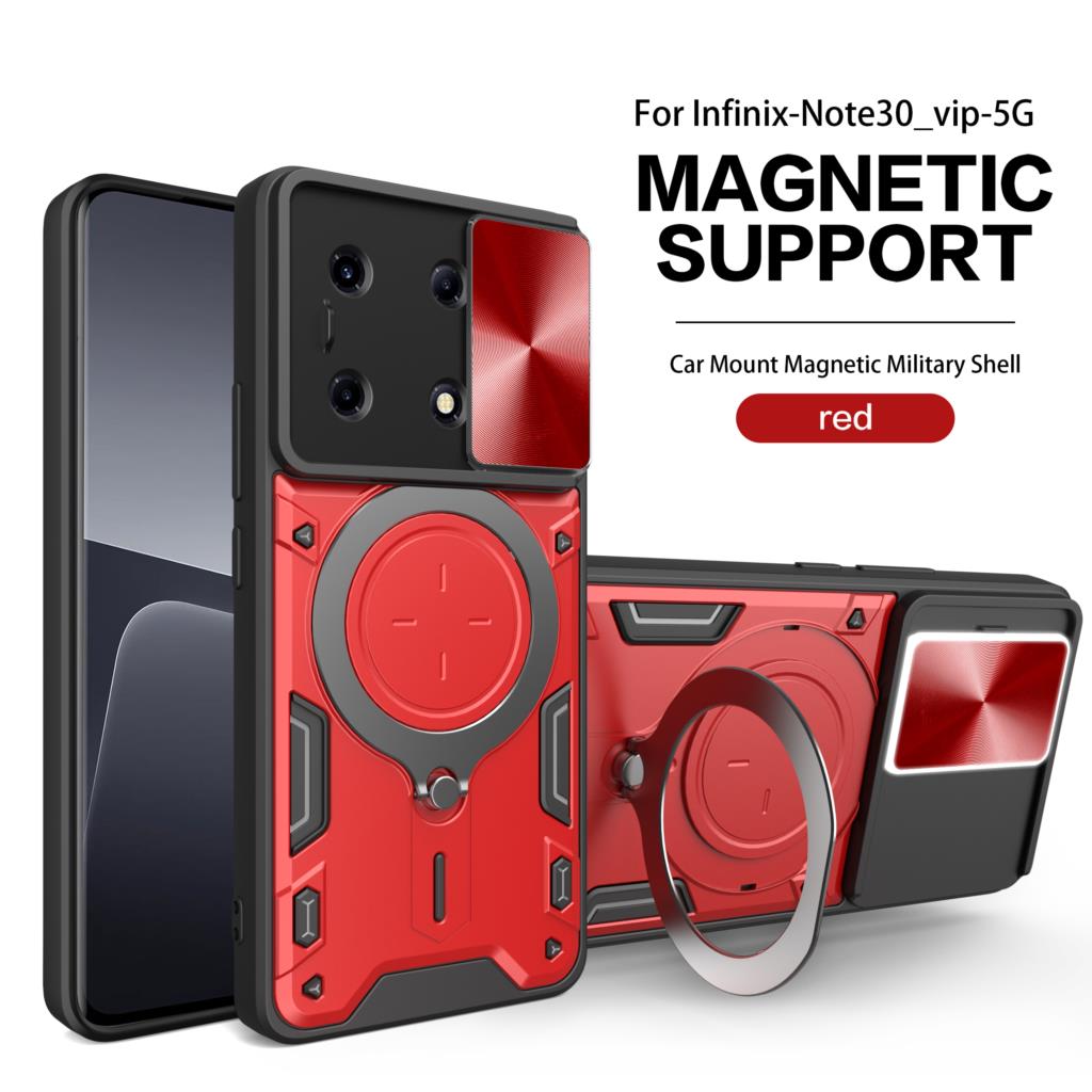 For Infinix Note 30 VIP 5G Magnetic Car Holder Case Frame Flexible Case Cover Infinix Note 30/Note 30i/Note 30 Pro Phone Coque