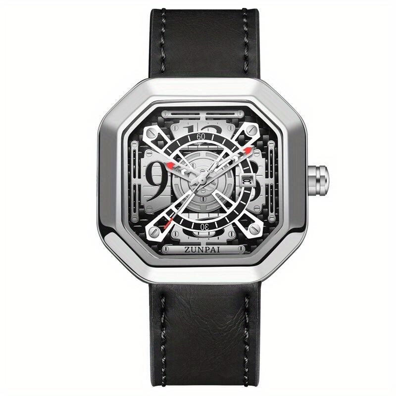 

Модные мужские часы Светящиеся часы Роскошные мужские военные спортивные водонепроницаемые кварцевые часы Мужские деловые кожаные наручные часы