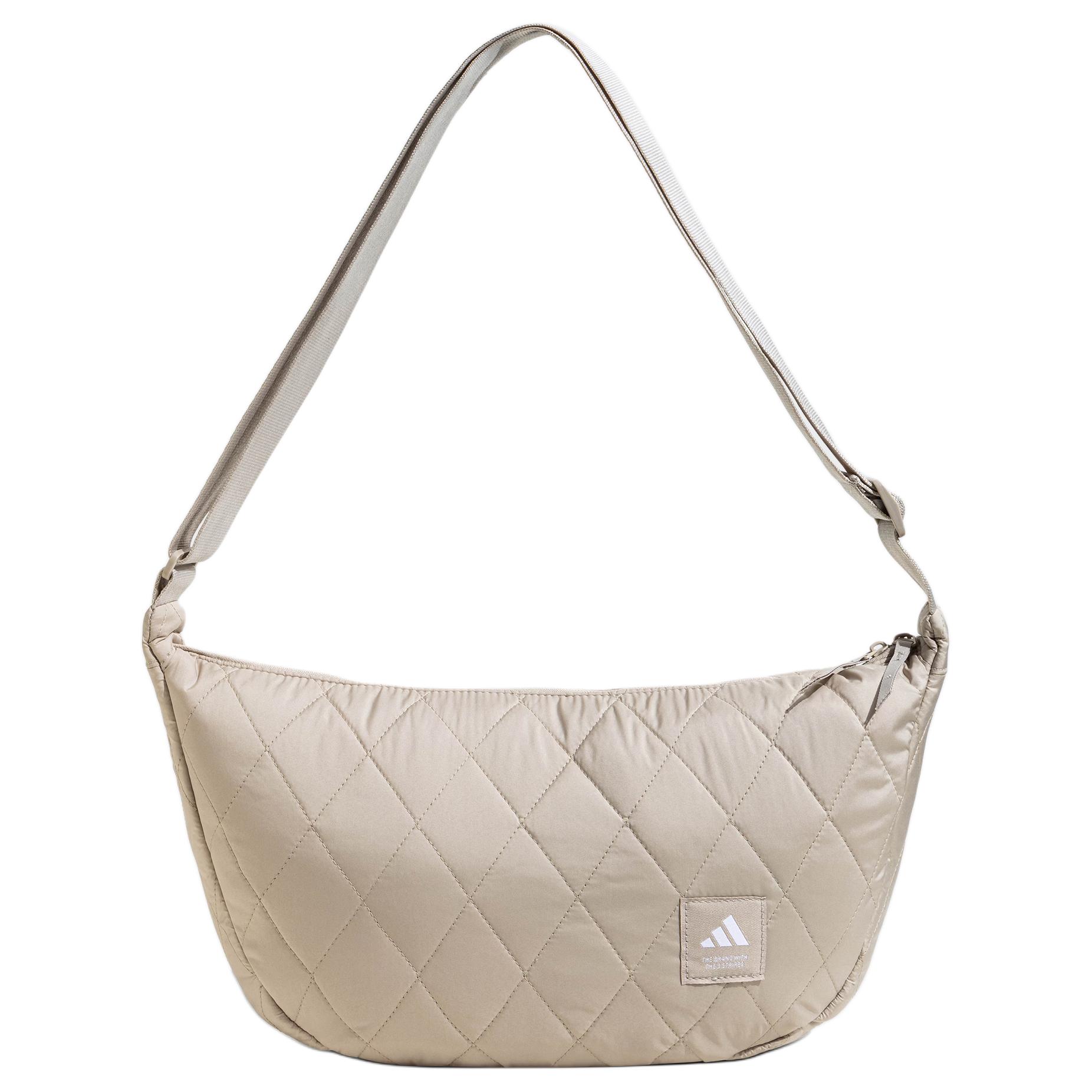 

Adidas Recycled Polyester Portable Crossbody Bag, Shoulder Bag Unisex Light Umber Adidas JY0905