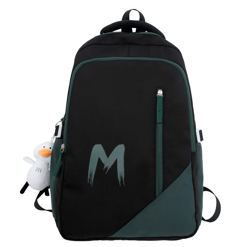 

Korean version of simple backpack 2025 new high school college student schoolbag large capacity male and female couples leisure travel backpack Single pack