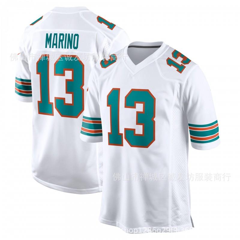 NFL Miami Dolphins 1984 Throwback Jersey Dan Marino 13 White Football Men