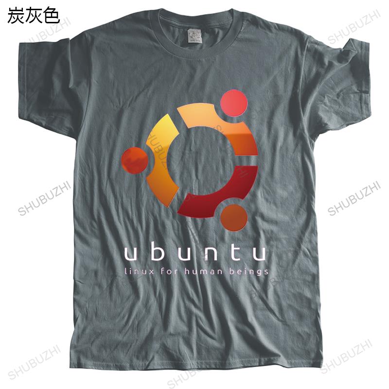 Homme t shirt summer men fashion tshirt Brand Clothing Humor Ubuntu Linux For Human Beings women unisex black teeshirt