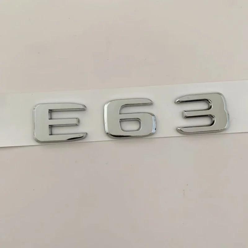 

C200 E200 Для Mercedes Benz 3D Черно-хромированные буквы Для наклеек на багажник автомобиля Mercedes Benz E63 AMG W213 W212 Крыло V8 BITURBO Emb