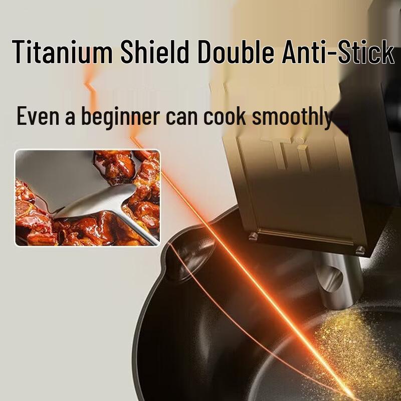 COOKER KING Titanium Shield Non-Stick Stir-Fry Pan