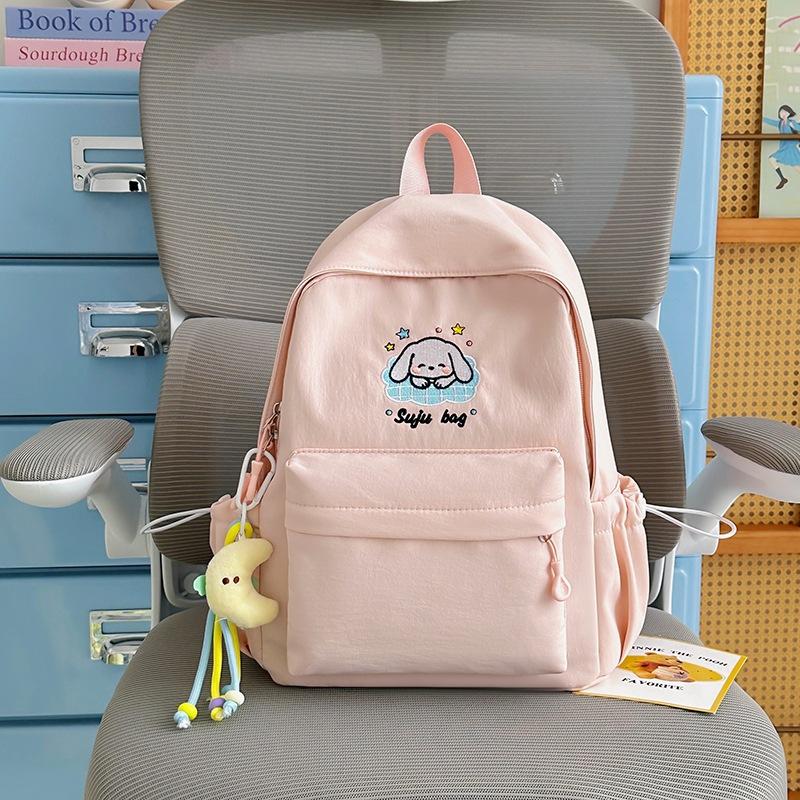 Schoolbag new Korean version junior high school student backpack women's casual simple schoolbag women's fashion large-capacity high-value backpack