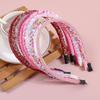 8pcs Valentine's Day Headbands for Girls Love Pink Red Hairband Glitter Headbands Headwear Girls Kids Party Hair Accessories