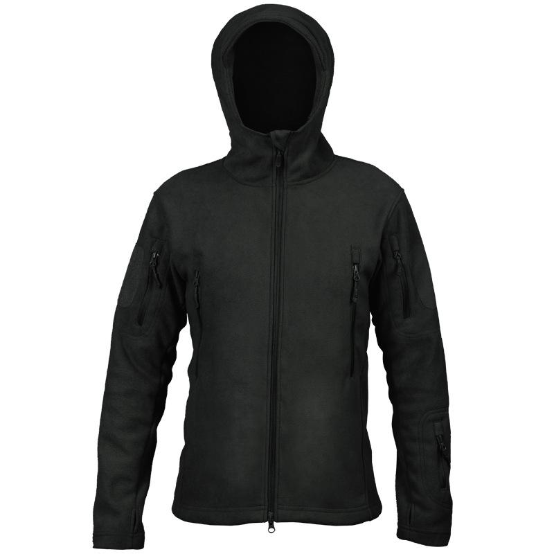 

Мужская куртка-ветровка Angken приталенного кроя на флисовой подкладке с капюшоном для весны и осени XL