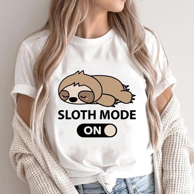 Ropa Manga Corta Top de Verano Mujer Panda Divertido Tendencia Años 90 Ropa Femenina Camiseta Básica Estampado Gráfico Camisetas Tops Camiseta
