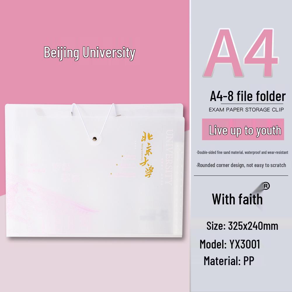 A4 vícevrstvá průhledná složka na dokumenty - Inspirativní harmoniková taška pro studenty a kancelářské ukládání