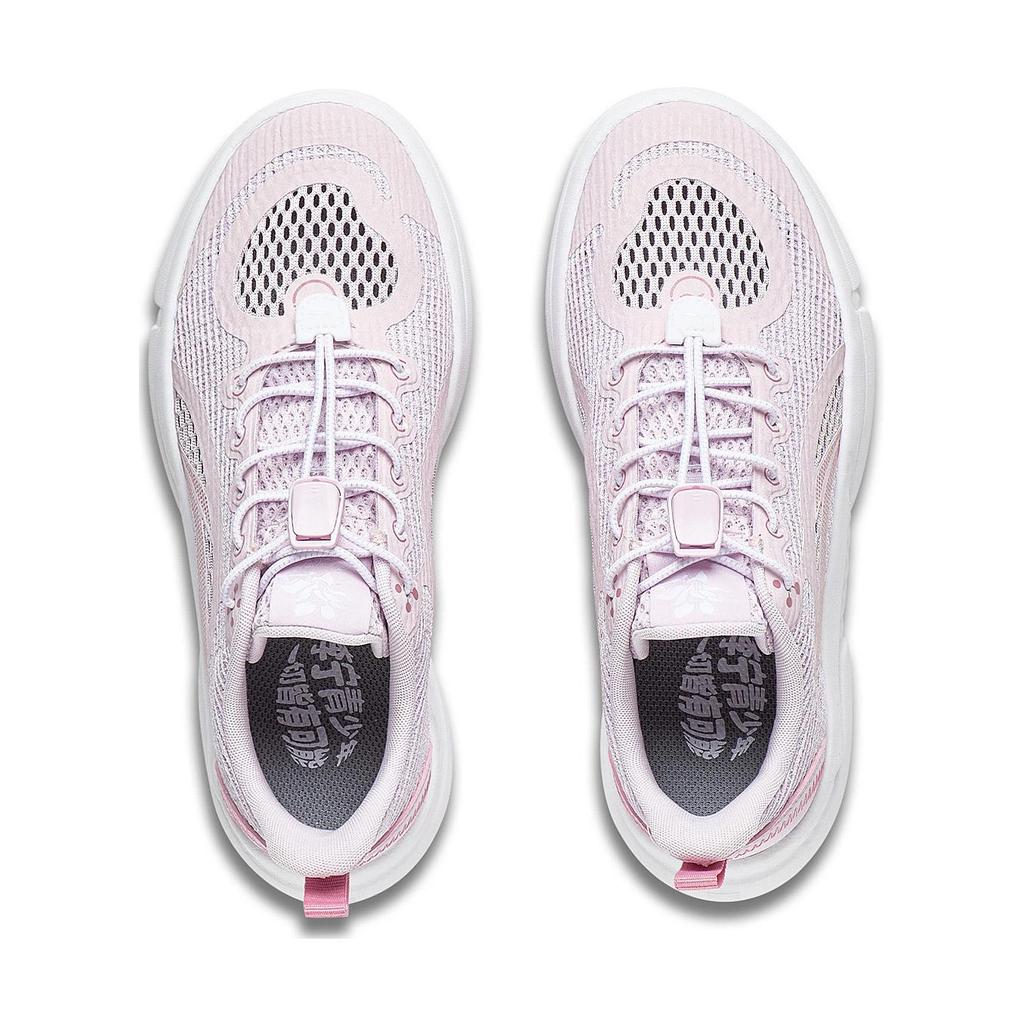 Li-Ning Cloud Zero Gravity 1.0 Non-Slip Shock Absorbing Durable Lightweight Casual Shoes Kids Shoes Ice-Pink YKCT068-2