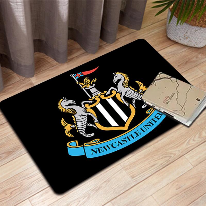 Newcastle United Pattern Rug Floor Mat for Living Room or Bedroom Soft and Comfortable Carpet a Gift for Birthday and Holiday.