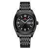 VA VA VOOM Dual Calendar Business Men's Watch Waterproof Luminous Quartz Steel Belt Watch