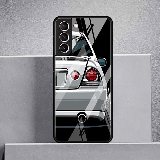 

Японский стеклянный чехол со спортивными автомобилями JDM для Samsung Galaxy S22 S20 FE S21 Plus, чехол для телефона S10 5G S9 Note 20 Ultra 10 Lite Shell Samsung Note 9