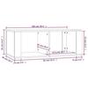 816521 vidaXL Table basse Noir 100x50x36 cm Bois d'ingénierie