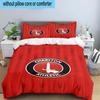 3PCS Football Charlton-Athletic Crest Bedding Set,Including 1pc Duvet Cover And 2pcs Pillowcases Perfect for Bedroom, Dormitory, Fan Christmas Gift